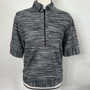 Trina Turk Grey Short Sleeve Top
